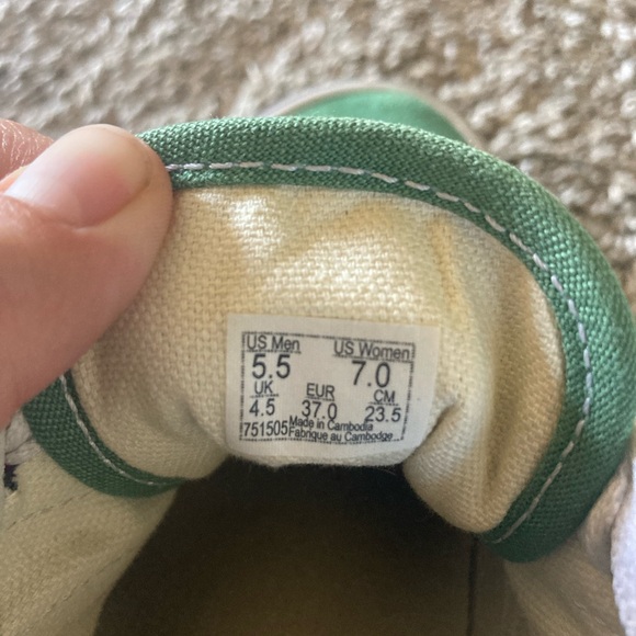 Green Old Skool Vans - Picture 6 of 10